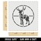 Hunting Hunter Deer in Crosshair Wall Cookie DIY Craft Reusable Stencil